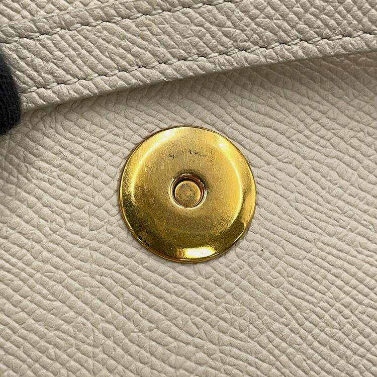 Pre Owned Celine Belt Bag Cream Leather Size Nano