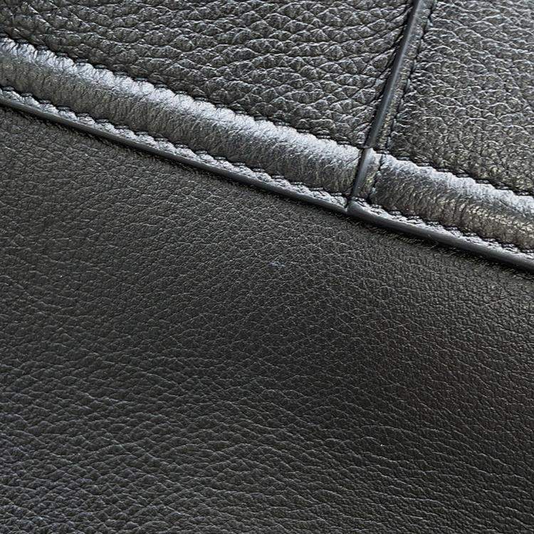 Pre Owned Celine Victoire Chain Shoulder Bag Black Calf Leather Size Medium