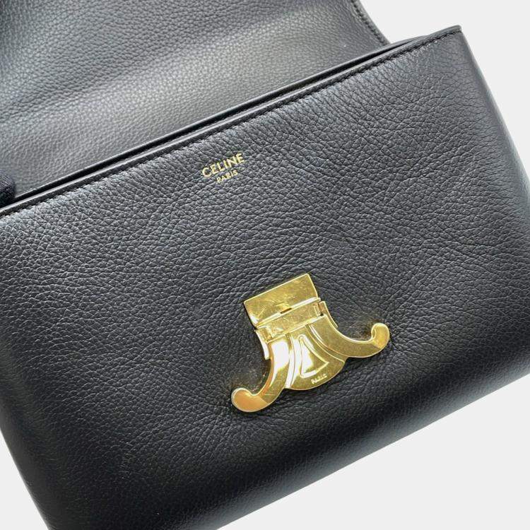 مملوكة مسبقًا Celine Teen Nino 2-Way Handbag Black Calf Leather