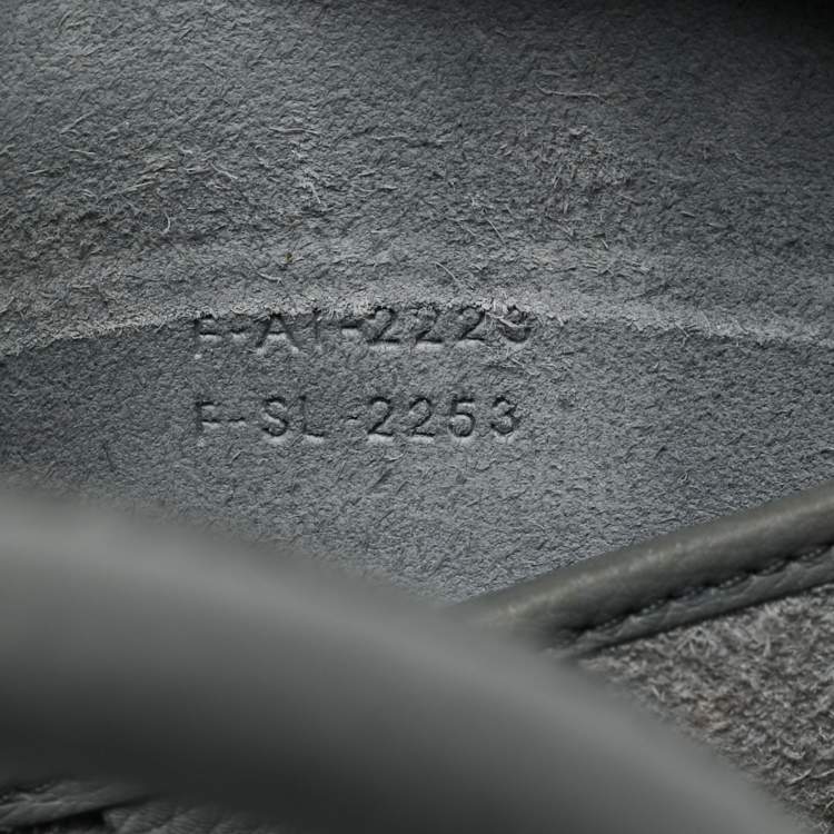 Pre Owned Celine Luggage Nano Grey Leather Tote