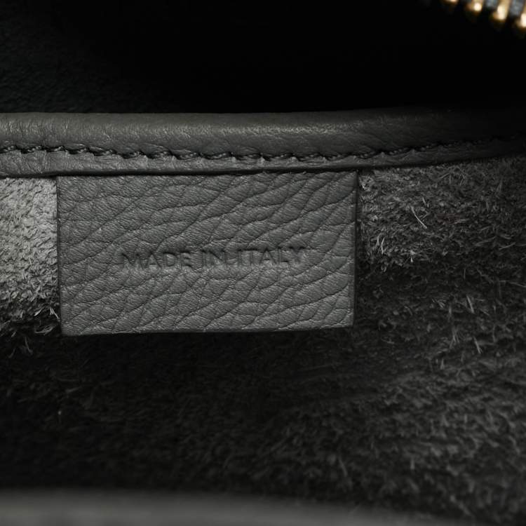 Pre Owned Celine Luggage Nano Grey Leather Tote