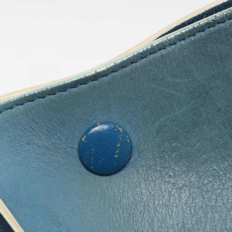 مملوكة مسبقًا Celine Trapeze Small Tricolor Leather Top Handle Bag