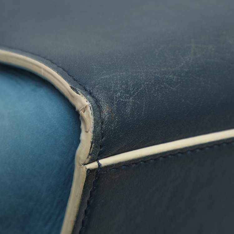 مملوكة مسبقًا Celine Trapeze Small Tricolor Leather Top Handle Bag