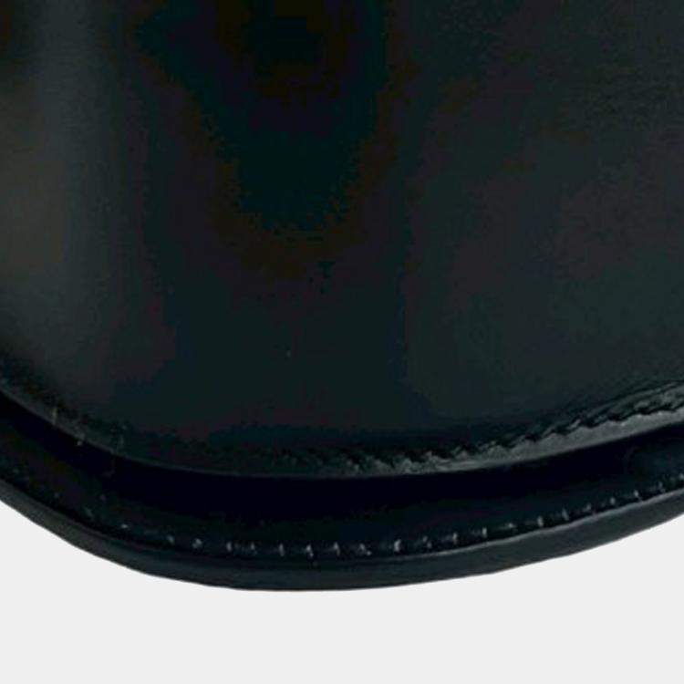 Pre Owned Celine Black Calfskin Horse Carriage Crossbody