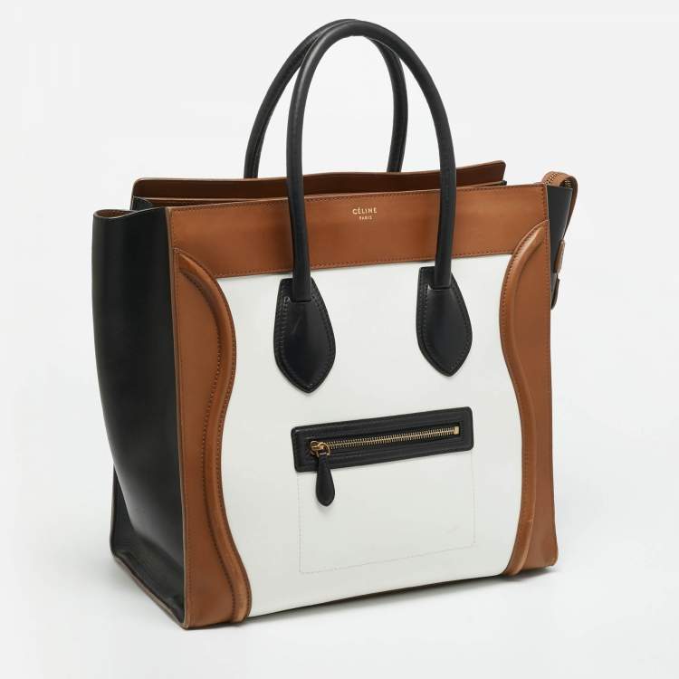 Pre Owned Celine Luggage Multicolor Leather Tote