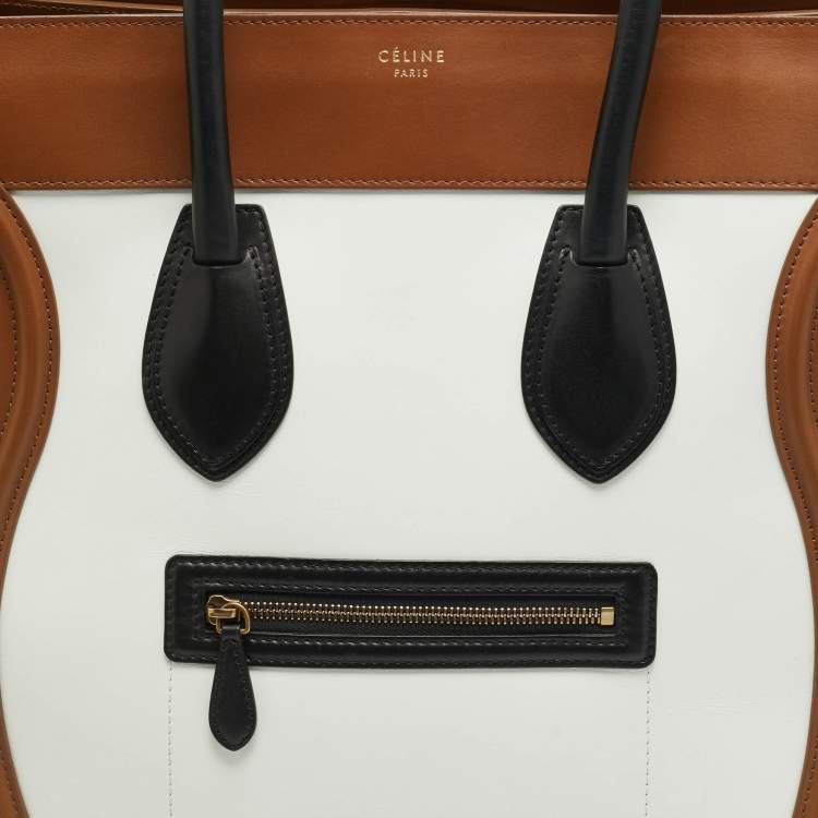 Pre Owned Celine Luggage Multicolor Leather Tote
