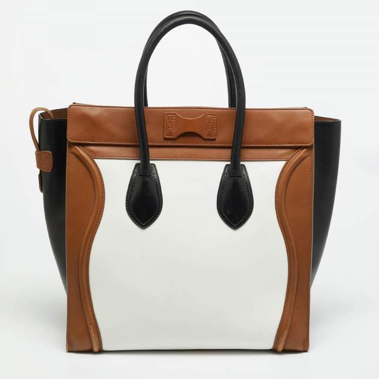 Pre Owned Celine Luggage Multicolor Leather Tote