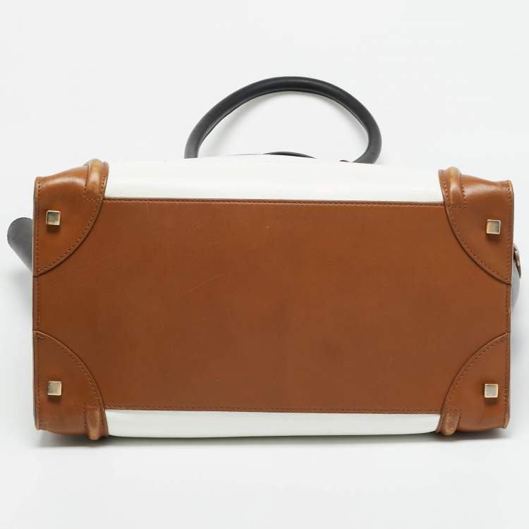 Pre Owned Celine Luggage Multicolor Leather Tote