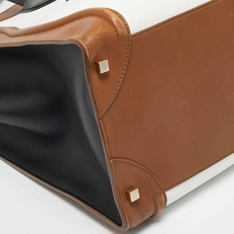 Pre Owned Celine Luggage Multicolor Leather Tote