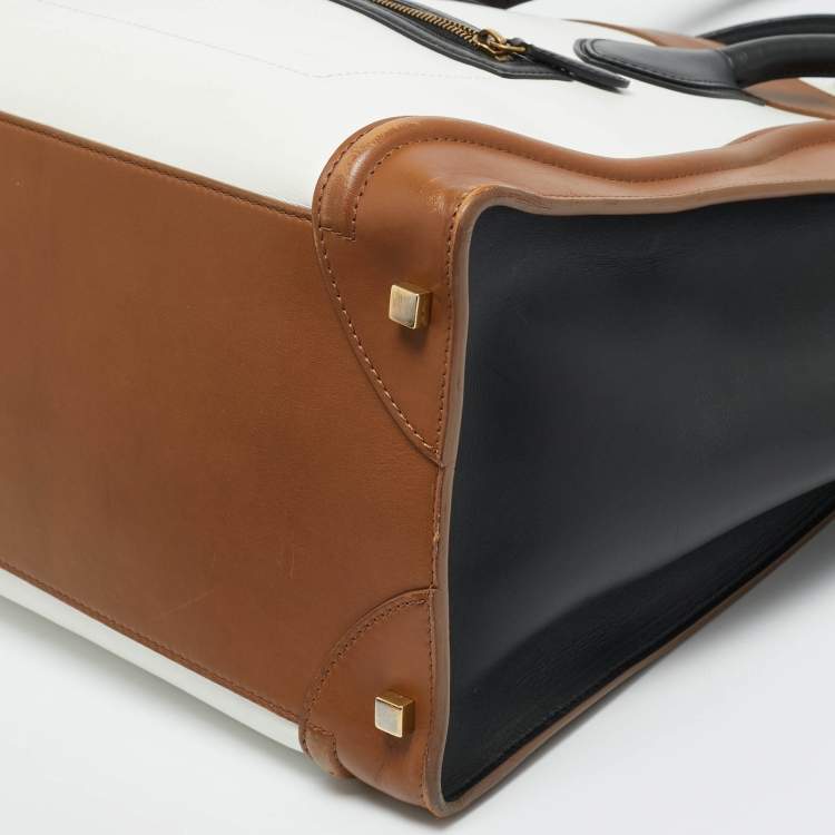 Pre Owned Celine Luggage Multicolor Leather Tote