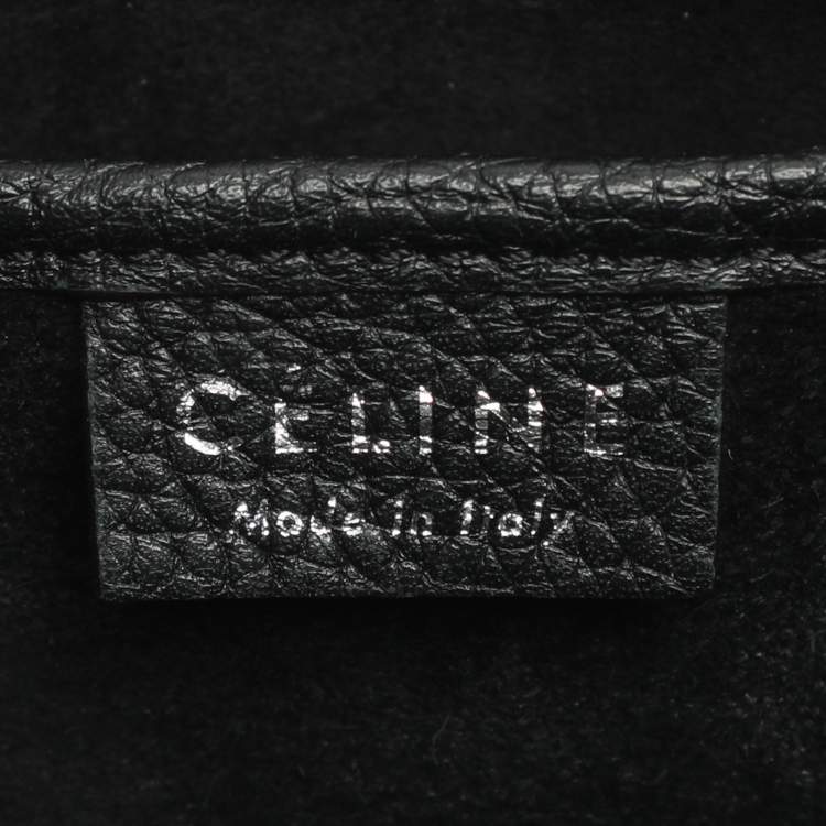 Pre Owned Celine Luggage Nano Black Leather Tote