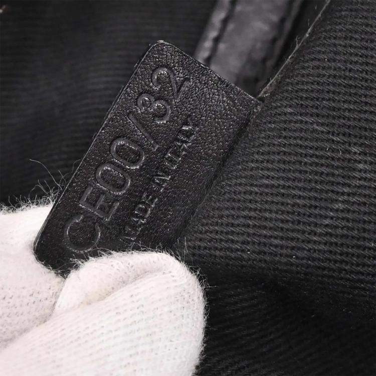 Pre Owned Celine Black Canvas C Macadam Handbag