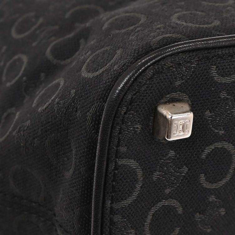 Pre Owned Celine Black Canvas C Macadam Handbag