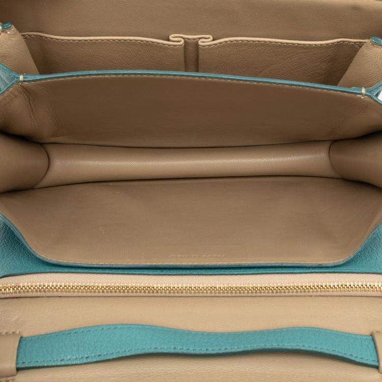 Pre Owned Celine Blue Medium Calfskin Classic Box