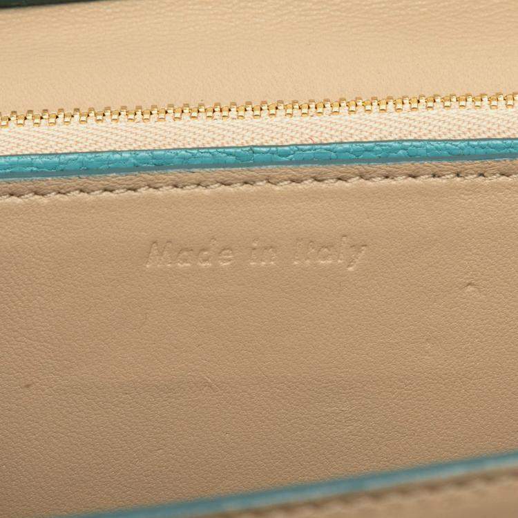 Pre Owned Celine Blue Medium Calfskin Classic Box