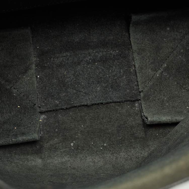 Pre Owned Celine Vertical Cabas Small Black Leather Tote