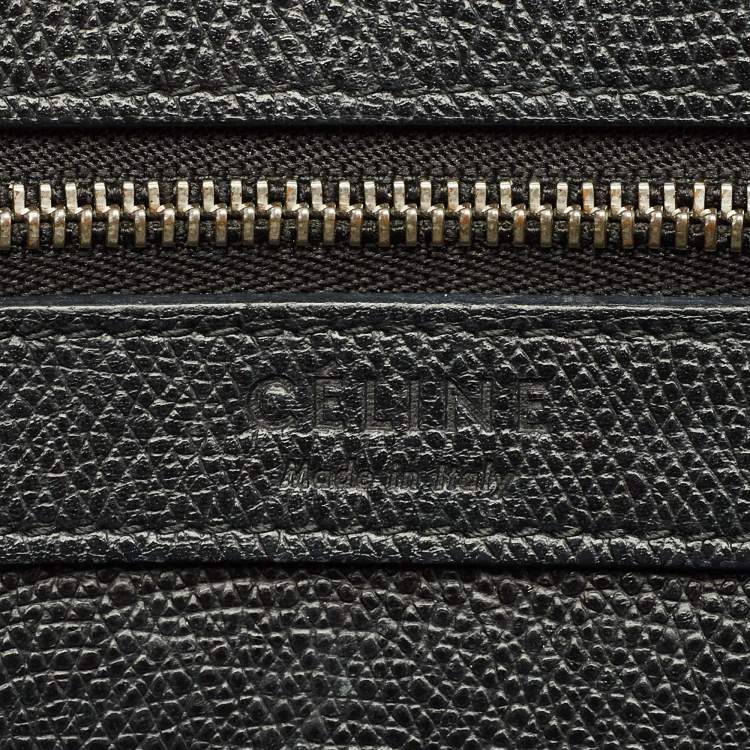 Pre Owned Celine Vertical Cabas Small Black Leather Tote