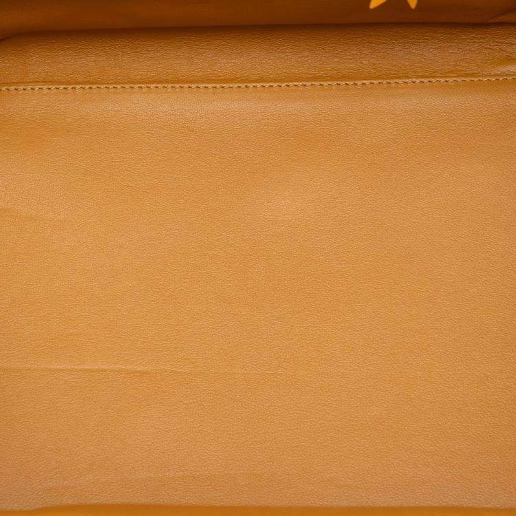 Pre Owned Celine Yellow Medium Suede Phantom Luggage Tote