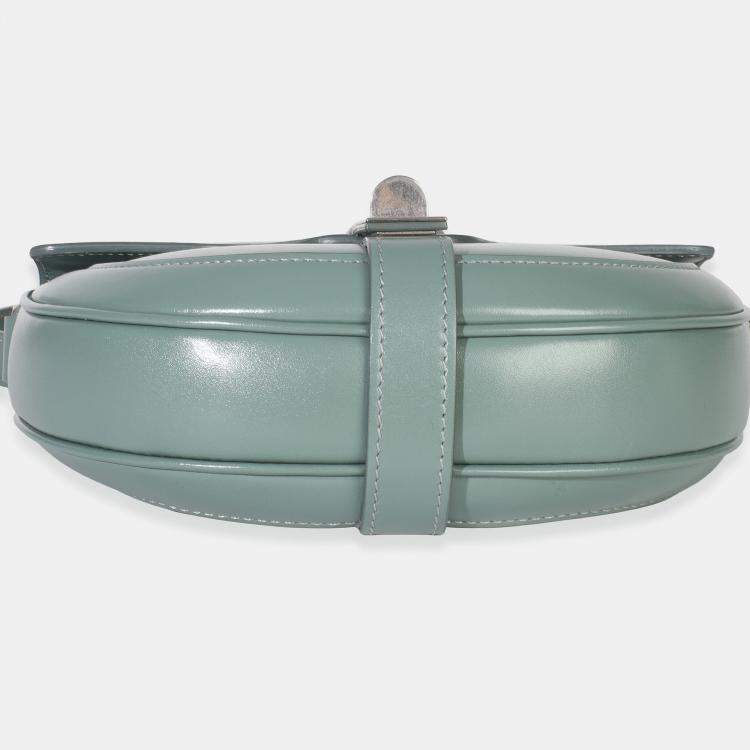 Pre Owned Celine Celadon Satinated Calfskin Besace Small 16