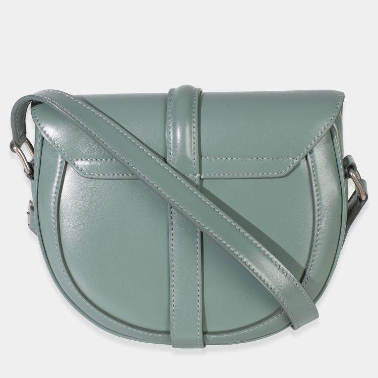 Pre Owned Celine Celadon Satinated Calfskin Besace Small 16