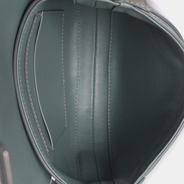 Pre Owned Celine Celadon Satinated Calfskin Besace Small 16