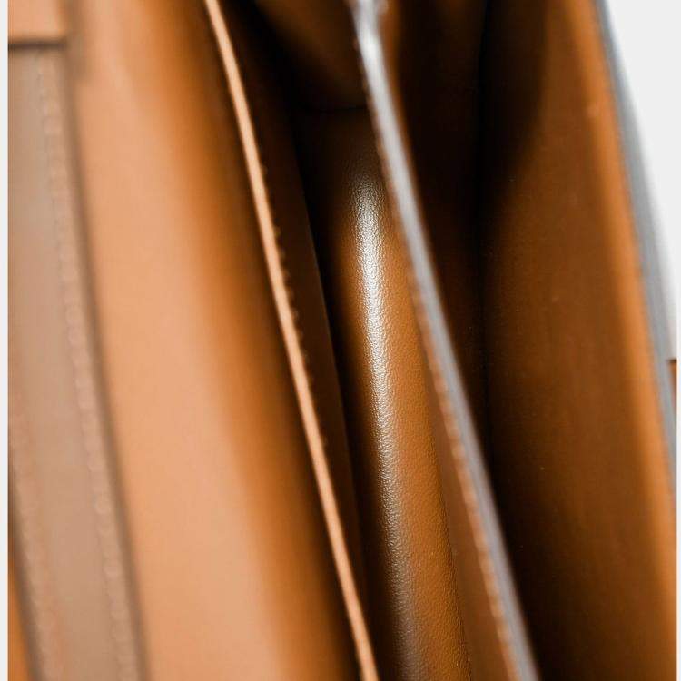 Pre Owned Celine Brown Leather Small Box Crossbody Bag