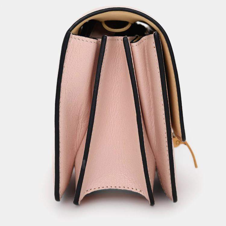 Pre Owned Celine 2016 Pink Leather Small Box Crossbody