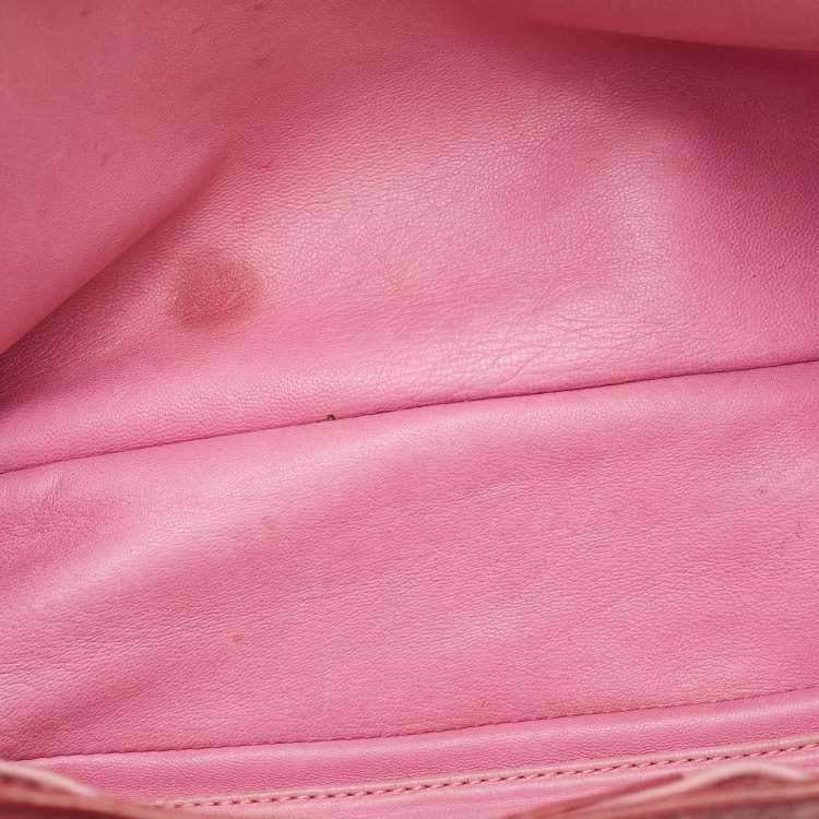 Pre Owned Celine Boogie Pink Ostrich Tote