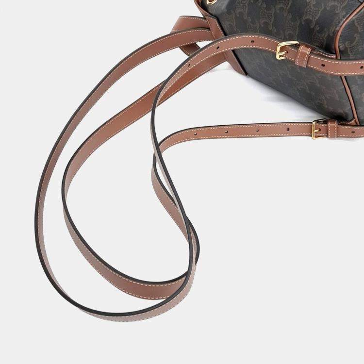 Pre Owned Celine Brown PVC Folco Backpack