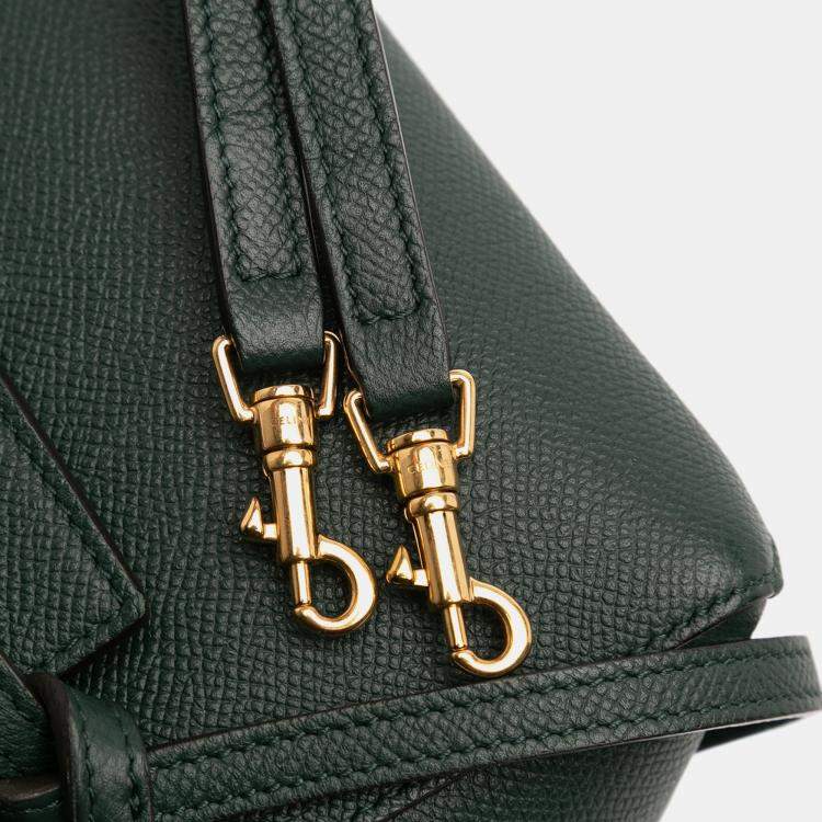 مملوكة مسبقًا Celine Green Pico Grained Calfskin Belt Bag