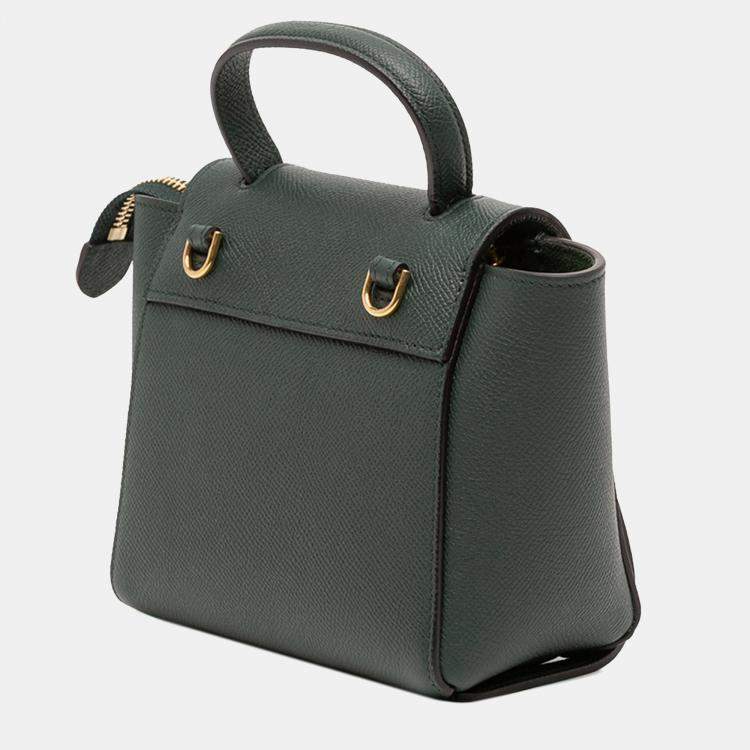 مملوكة مسبقًا Celine Green Pico Grained Calfskin Belt Bag