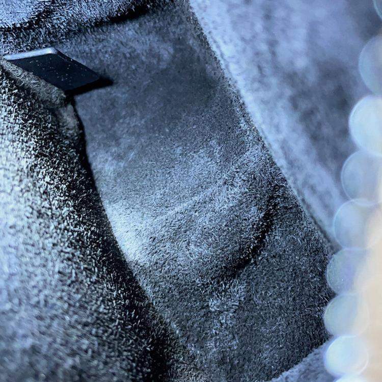 Pre Owned Celine Etoile Star-Shaped Shoulder Bag Black Smooth Calf Leather Size Small