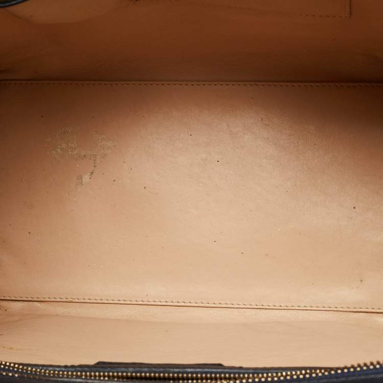 Pre Owned Celine Luggage Mini Tricolor Leather Tote