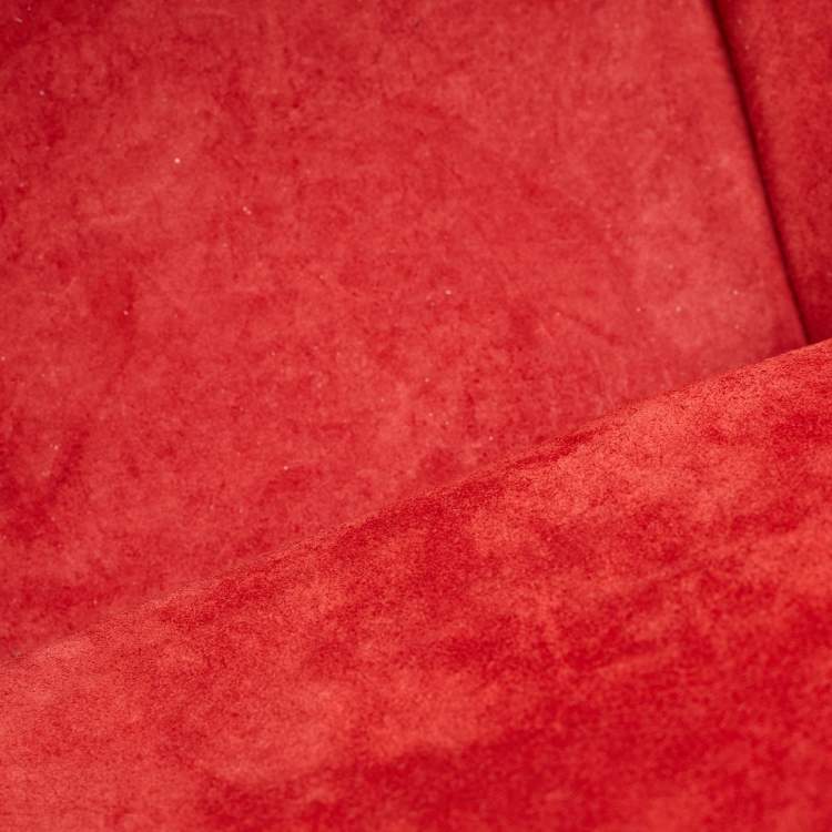 Pre Owned Celine Red Leather Medium Phantom Luggage Tote