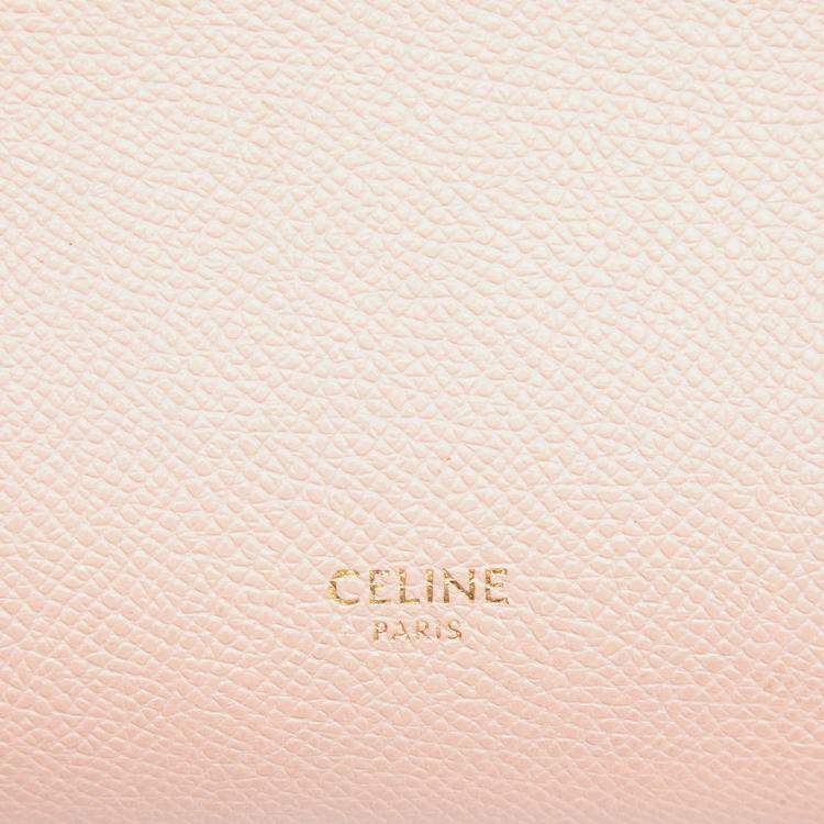 Pre Owned Celine Pink Micro Grained Calfskin Belt Bag