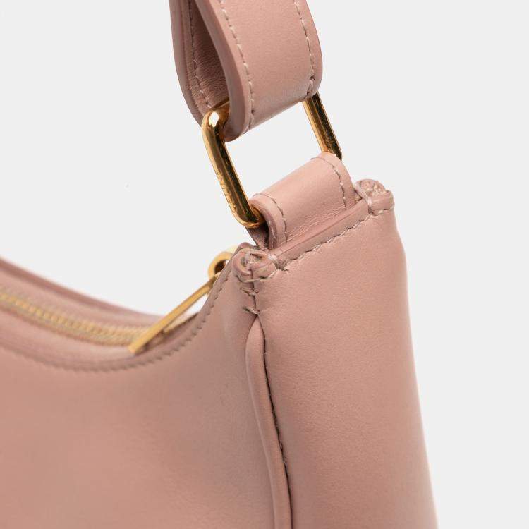 Pre Owned Celine Pink Medium Smooth Calfskin Ava Shoulder Bag