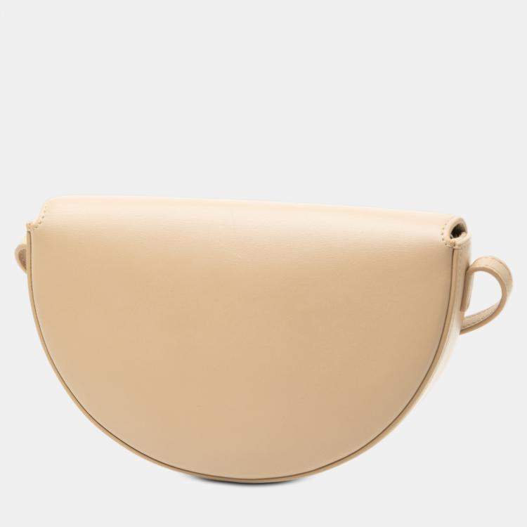 Pre Owned Celine Brown Smooth Calfskin Cuir Triomphe Besace Crossbody