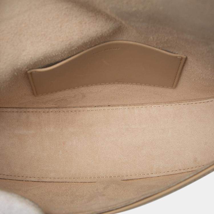 Pre Owned Celine Brown Smooth Calfskin Cuir Triomphe Besace Crossbody