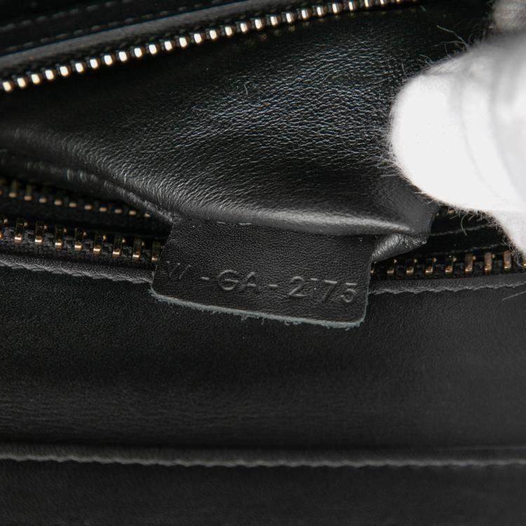 Pre Owned Celine Brown Micro Tricolor Leather Luggage Tote