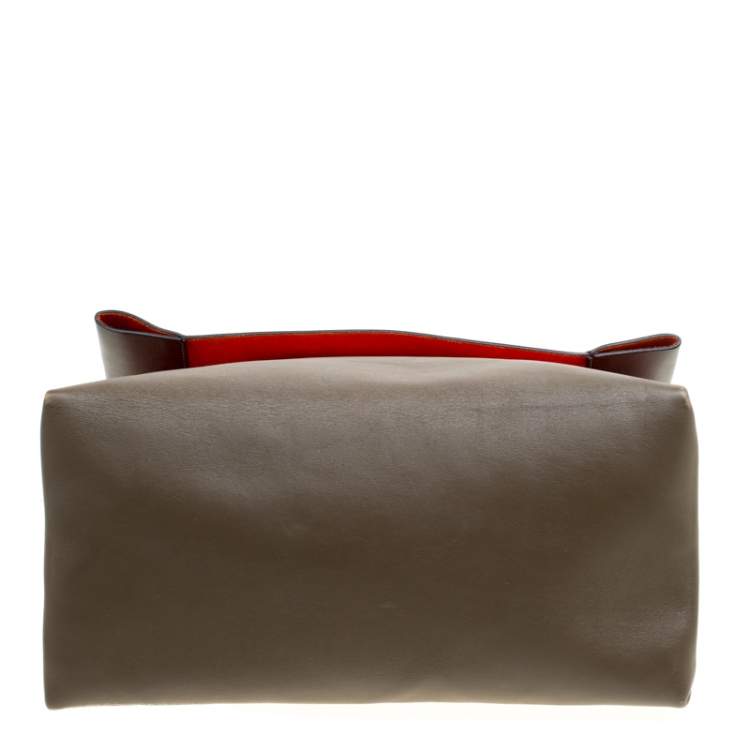 Pre Owned Celine Tri Color Leather All Soft Bag