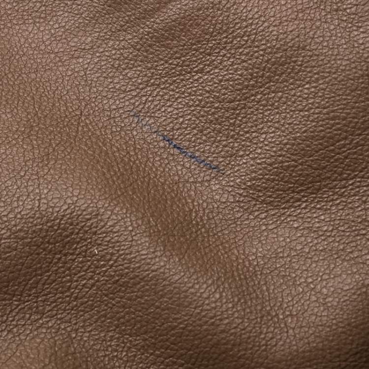Pre Owned Celine Brown Leather Mini Luggage Tote