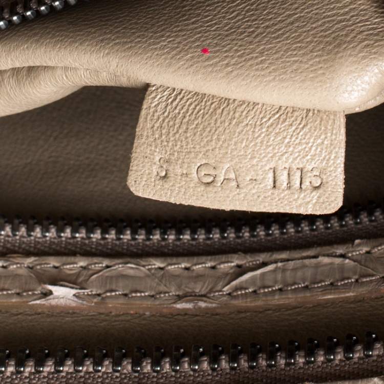 مملوكة مسبقًا Celine Grey Python Mini Luggage Tote
