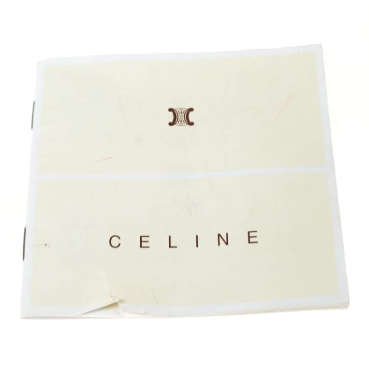 Pre Owned Celine White/Lavender Leather Boogie Tote