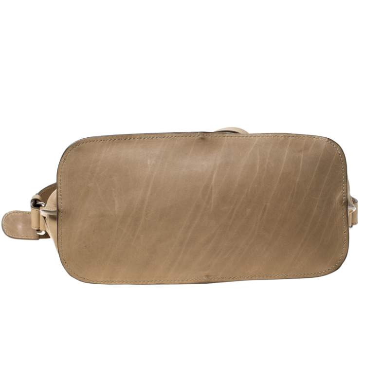 Pre Owned Celine Beige Leather Studded Tote