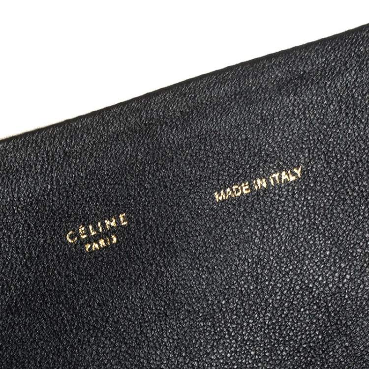 Pre Owned Celine Tri Color Leather All Soft Shoulder Bag