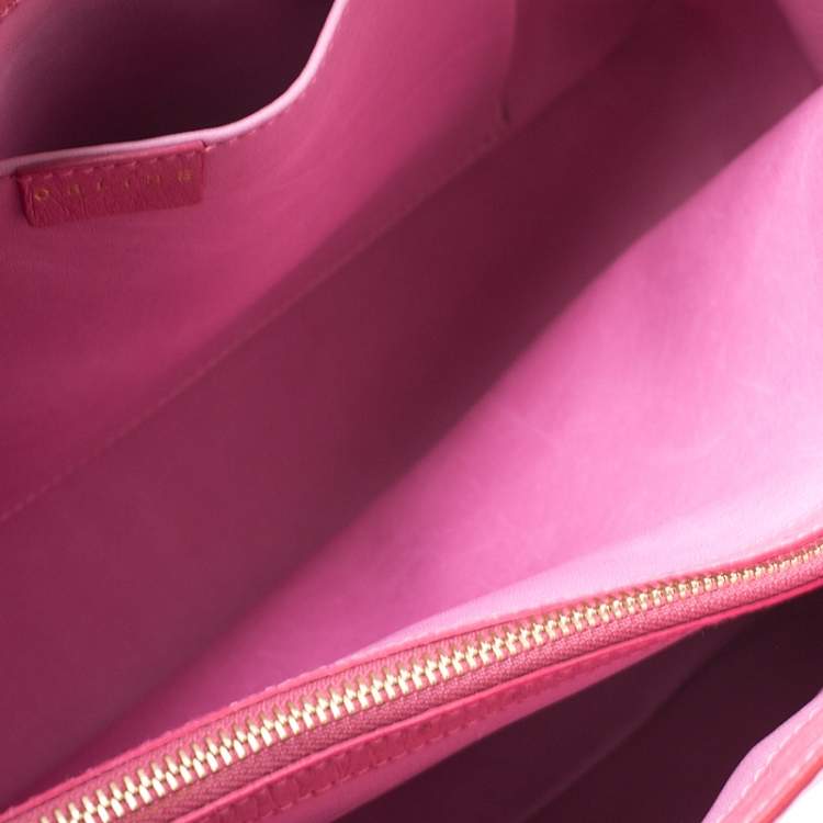 Pre Owned Celine Pink Ostrich Boogie Tote