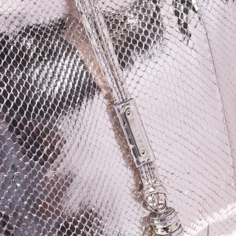 Pre Owned Celine Metallic Snakeskin Bittersweet Hobo