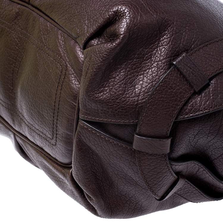 Pre Owned Celine Brown Leather Bittersweet Hobo