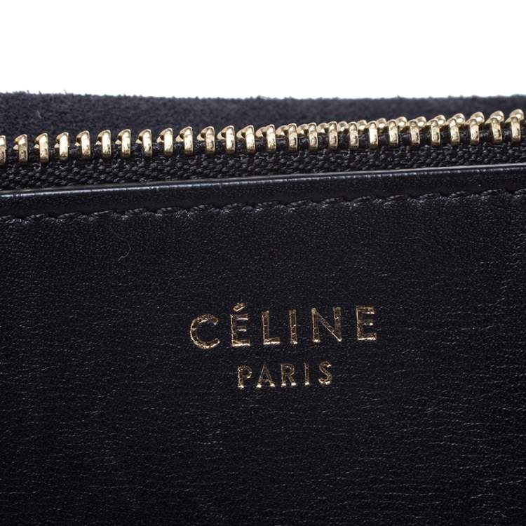 Pre Owned Celine Black Calfskin Leather Blade Flap Bag