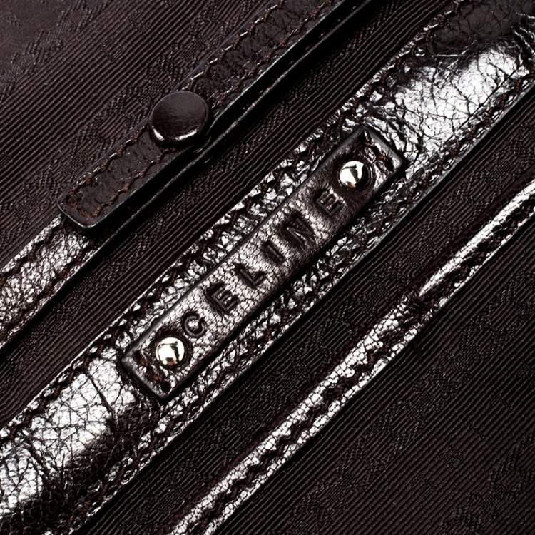 Pre Owned Celine Multicolor Leather Watch Me Dance Clutch Bag